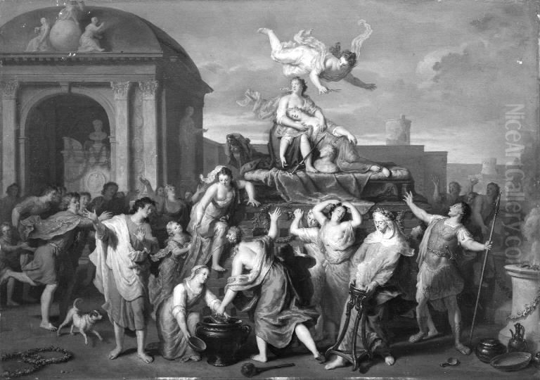 Death of Dido Oil Painting by Gerard Hoet