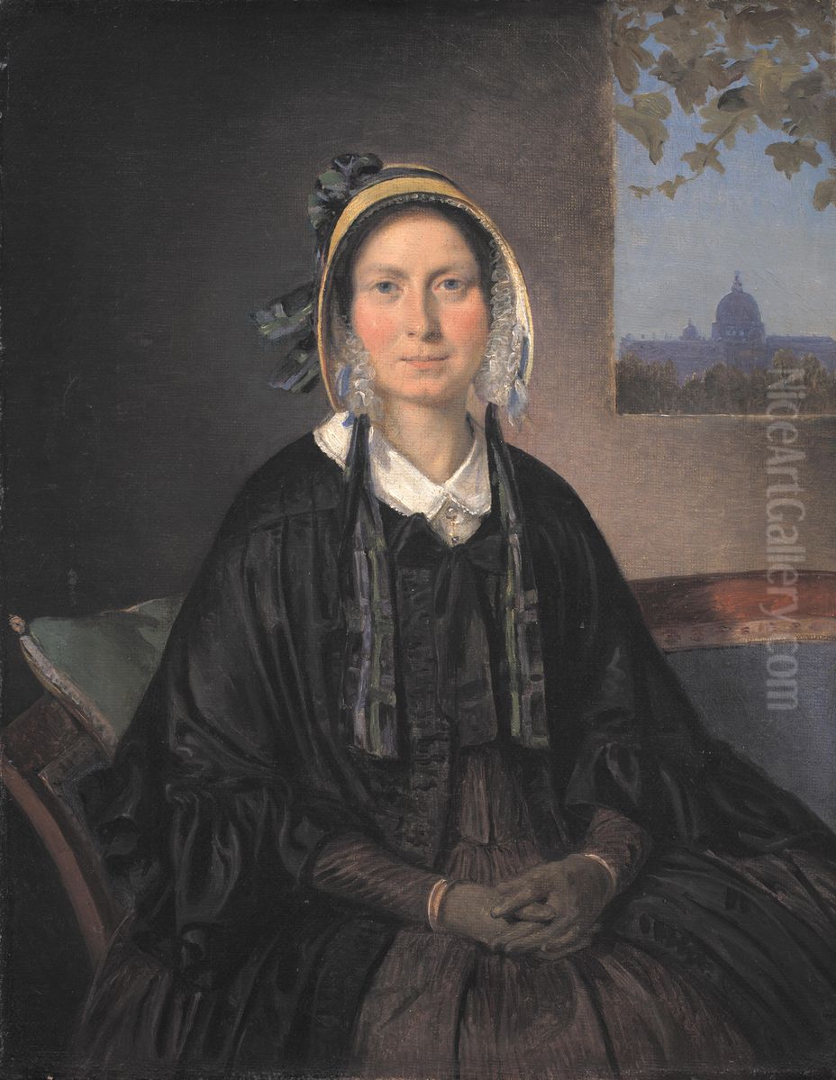 Frederikke Raffenberg, nee Hagerup Oil Painting by Wilhelm Marstrand