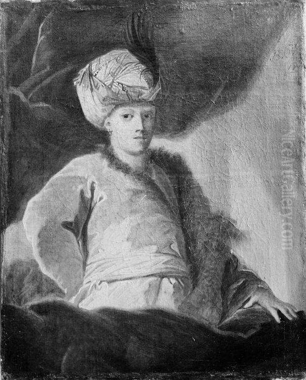 En mand i orientalsk dragt Oil Painting by Benoit Le Coffre En mand i orientalsk dragt Oil Painting by Benoit Le Coffre