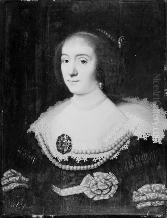 The Countess of Mansfeldt Oil Painting by Samuel Hoffmann