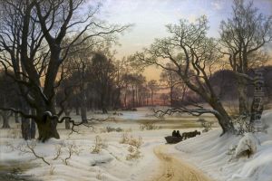 Vinteraften i en skov