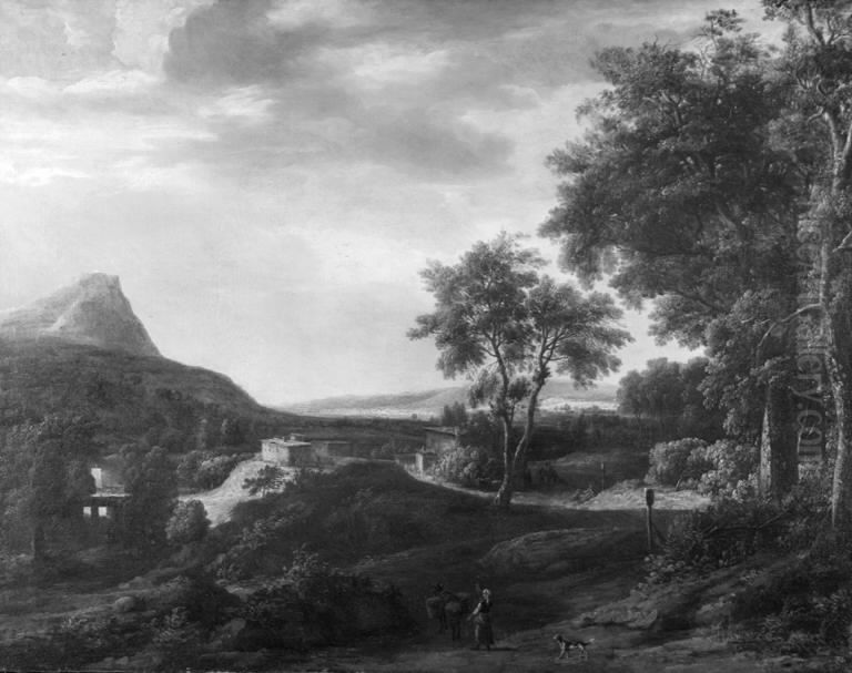 Forest View with Mountains Oil Painting by Roelant Roghman