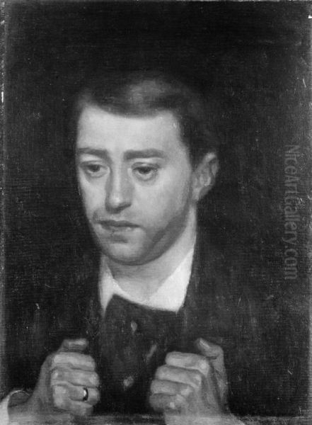 The Composer Fini Henriques Oil Painting by Vilhelm Hammershoi