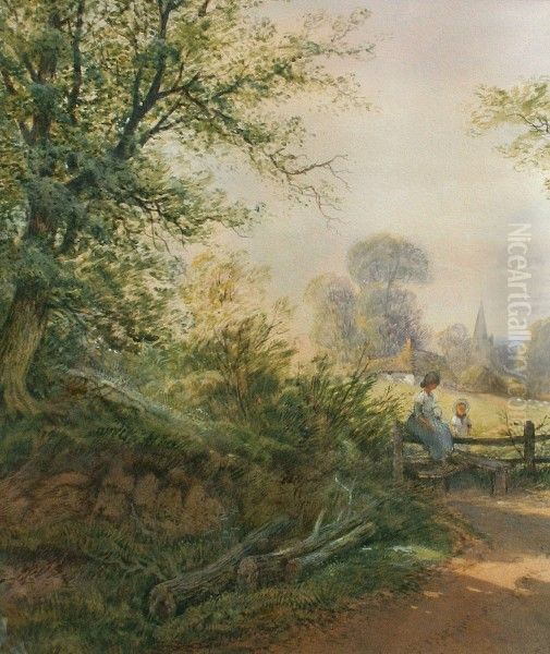 A Quiet Nook Oil Painting by Albert Fitch Bellows