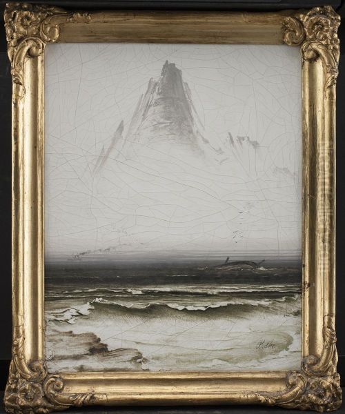 Fjeldet Stetind i tage Oil Painting by Peder Balke