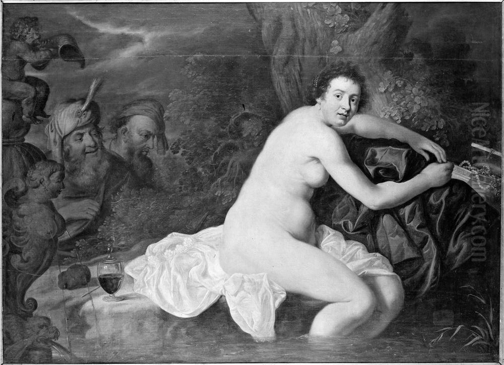 Susanna and the Elders Oil Painting by Jan van Neck