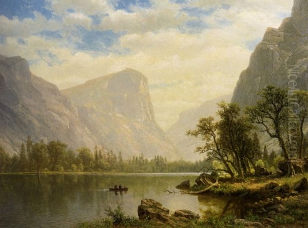Mirror Lake, Yosemite Valley Oil Painting by Albert Bierstadt