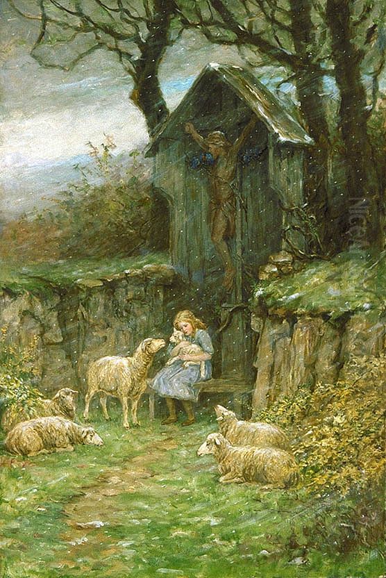 Refuge Oil Painting by Frederick Stuart Church Refuge Oil Painting by Frederick Stuart Church