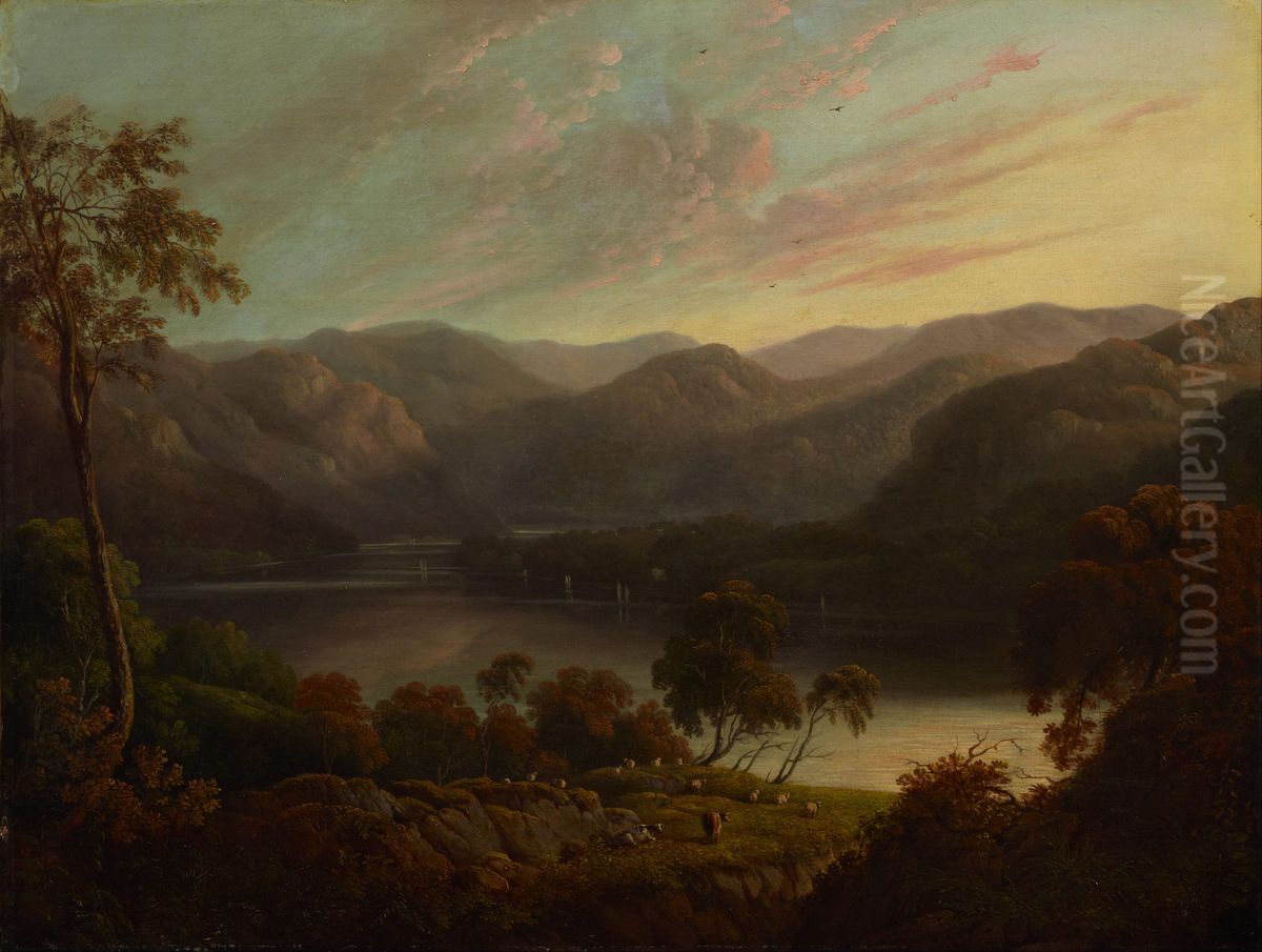 Landscape view in Cumberland Oil Painting by John Glover