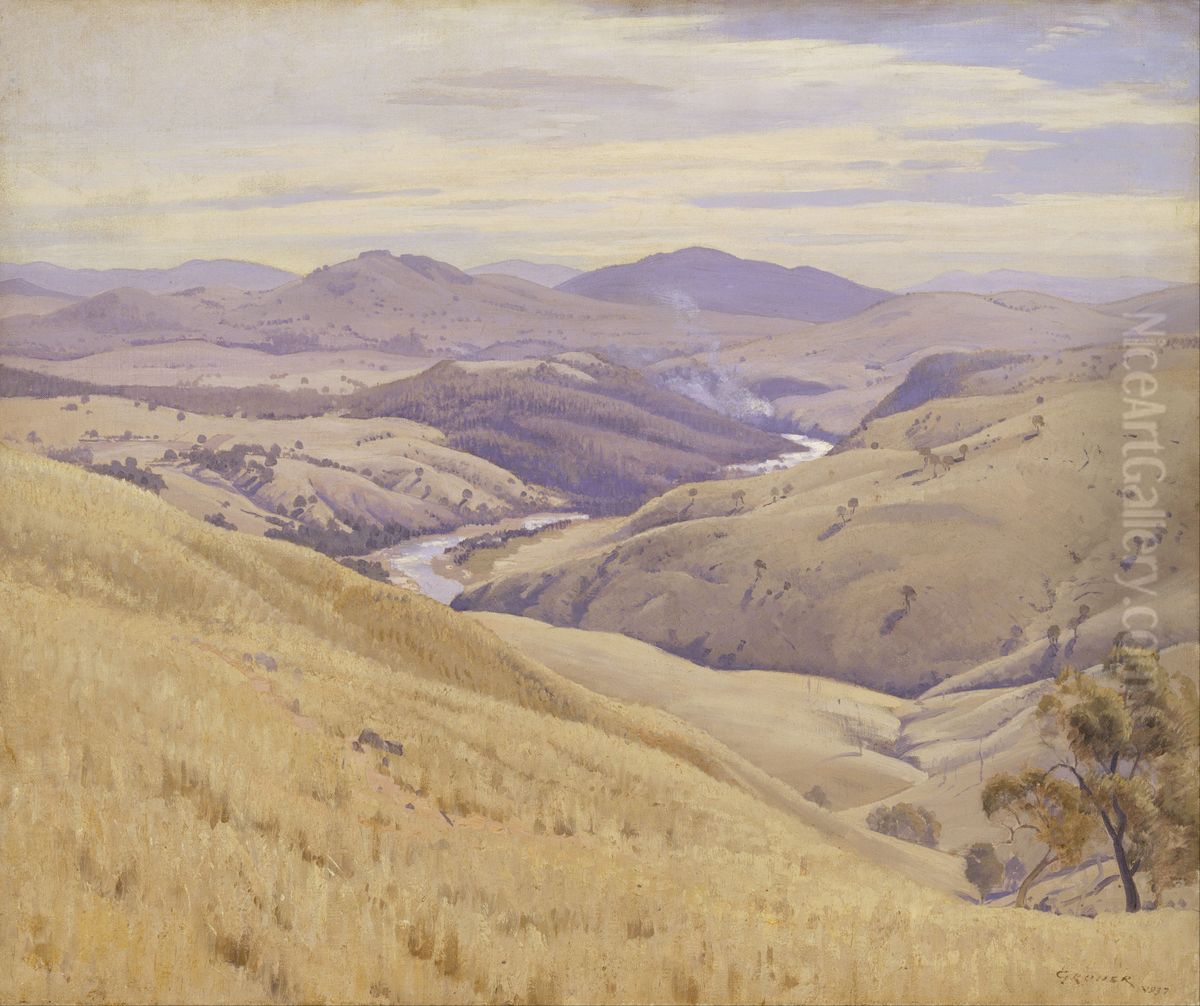 Weetangera, Canberra Oil Painting by Elioth Gruner