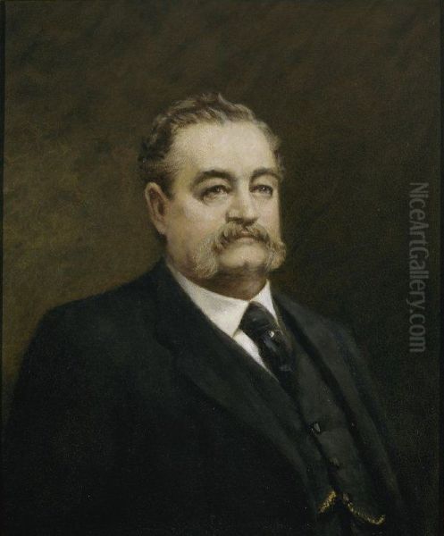 Portrait of Walter Hall. Oil Painting by Frederick McCubbin