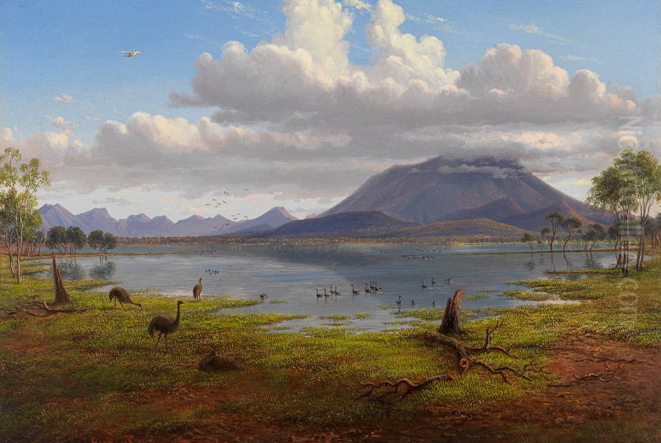 Mount William and part of the Grampians in West Victoria. Oil Painting by Eugene von Guerard