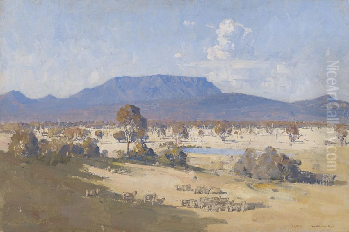 Land of the golden fleece Oil Painting by Arthur Streeton