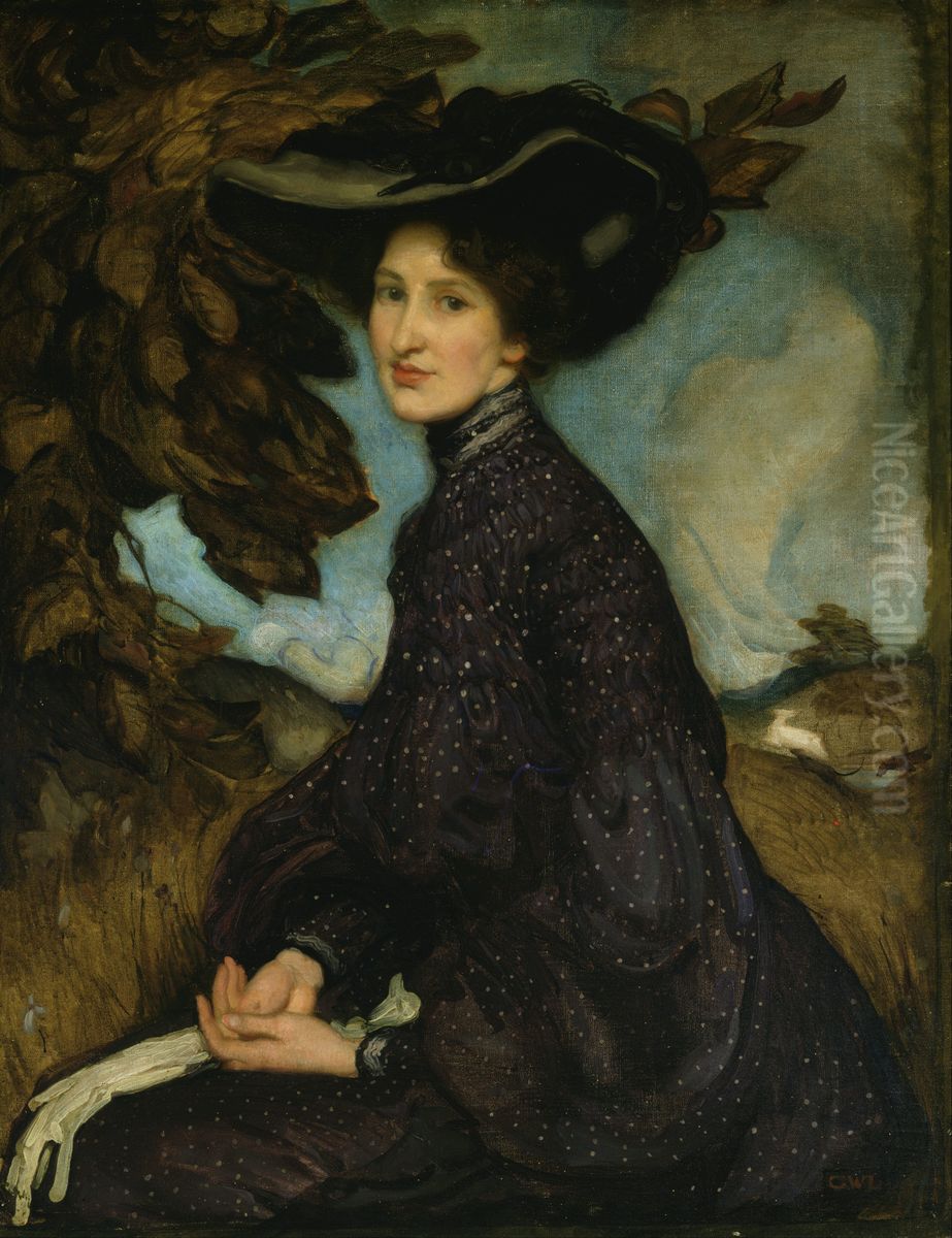 Miss Thea Proctor Oil Painting by George W. Lambert