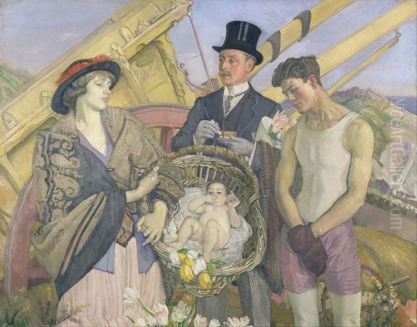 Important people Oil Painting by George Washington Lambert
