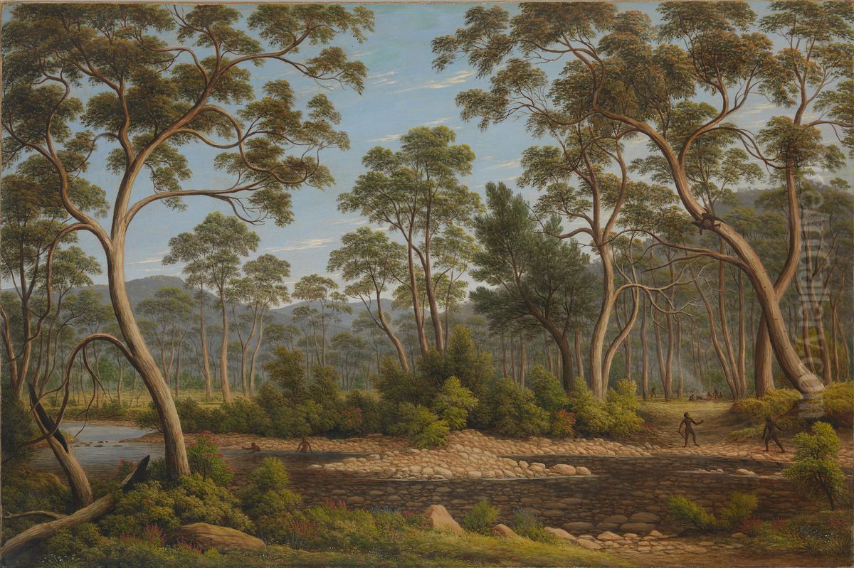 The River Nile, Van Diemen's Land, from Mr Glover's Farm Oil Painting by John Glover The River Nile, Van Diemen's Land, from Mr Glover's Farm Oil Painting by John Glover