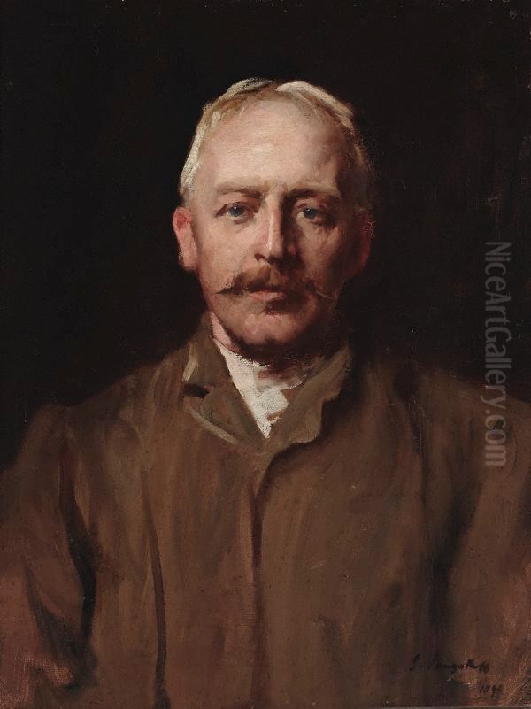 Julian Ashton Oil Painting by John Longstaff