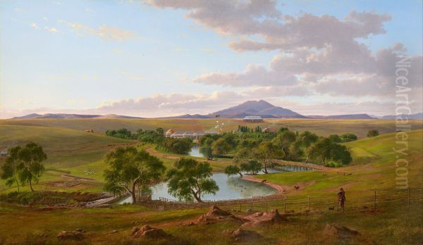 Yalla-y-Poora Oil Painting by Eugene von Guerard