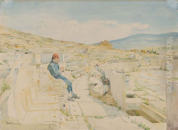 Theatre of Dionysus Oil Painting by Henry Bacon