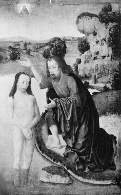 The Baptism of Christ Oil Painting by Cornelis Engebrechtsz.