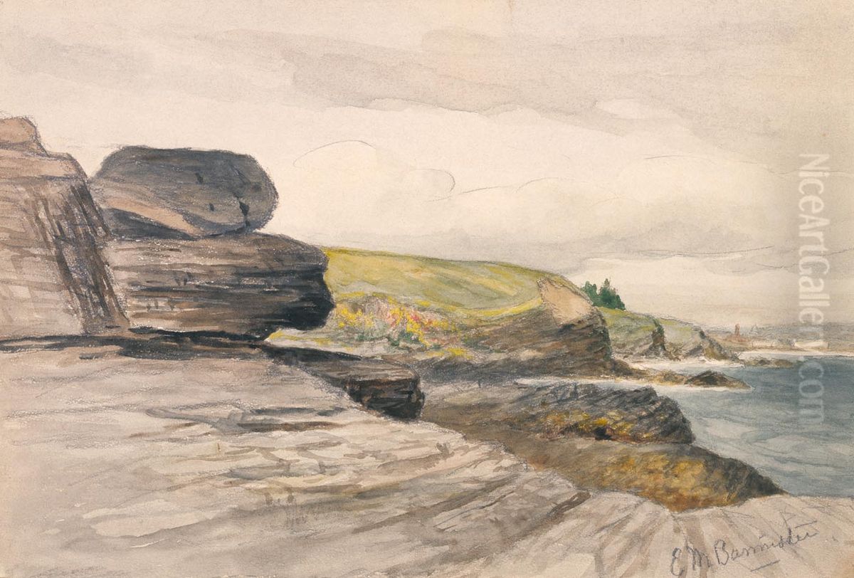 Newport Scene Oil Painting by Edward Mitchell Bannister