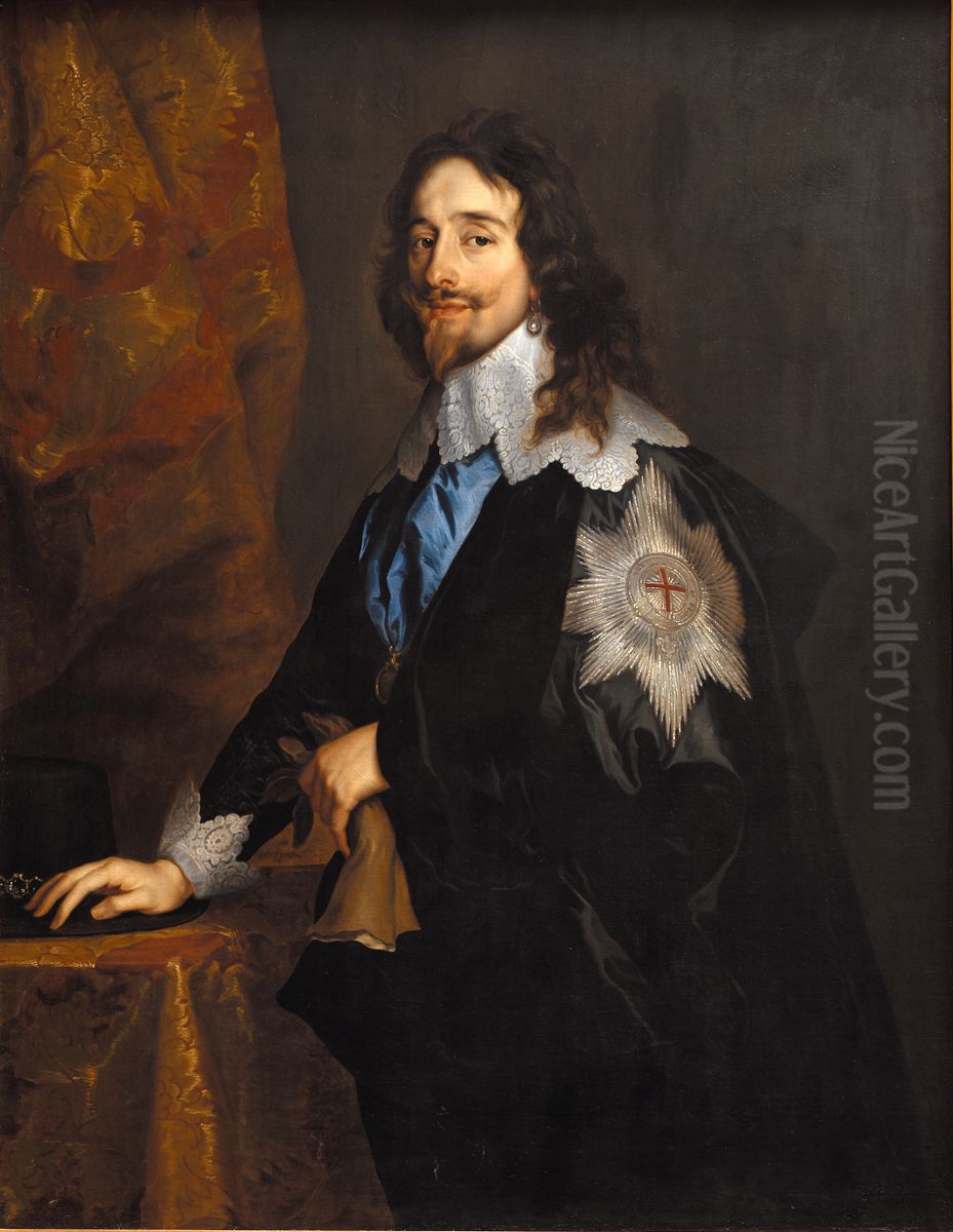 King Charles I of England Oil Painting by Sir Anthony Van Dyck