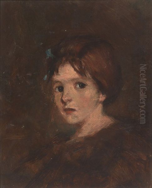 Child in Browns Oil Painting by unknown