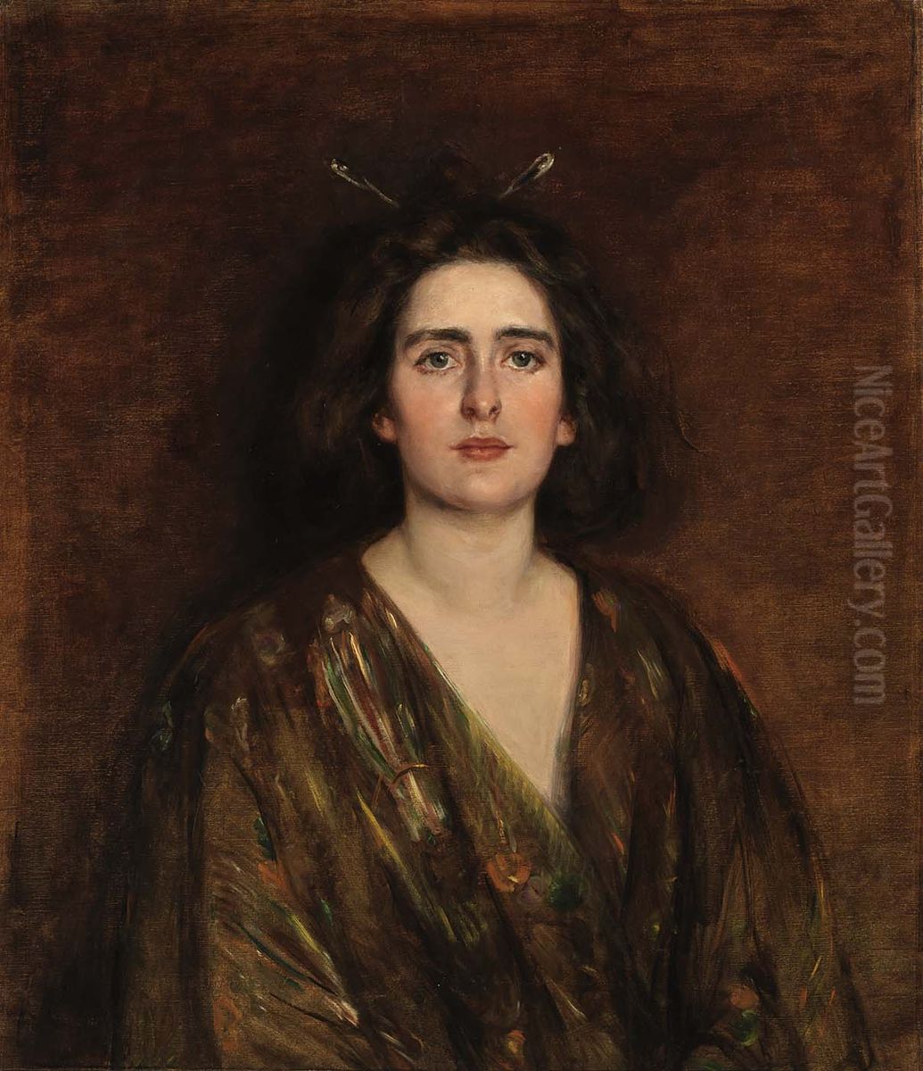 Laura at Sixteen Oil Painting by Alice Pike Barney
