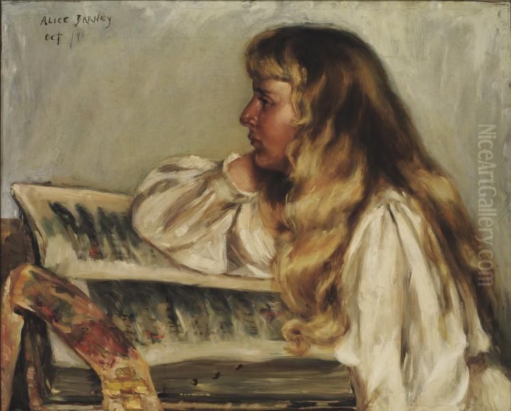 Natalie and Missal Oil Painting by unknown