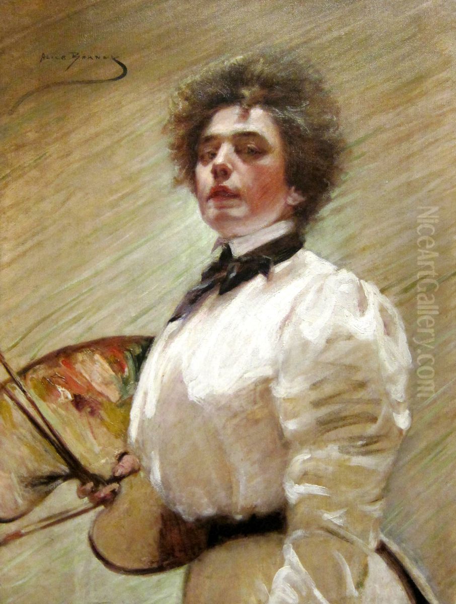 Self-portrait Oil Painting by Alice Pike Barney