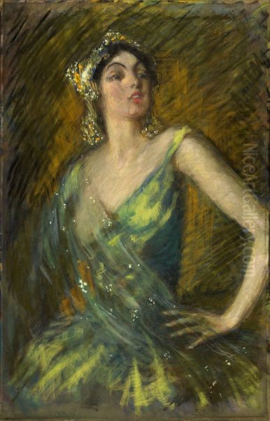 Ruth St. Denis Oil Painting by Alice Pike Barney