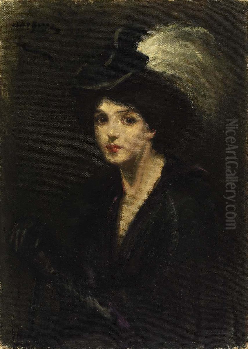 White Paradise Oil Painting by Alice Pike Barney