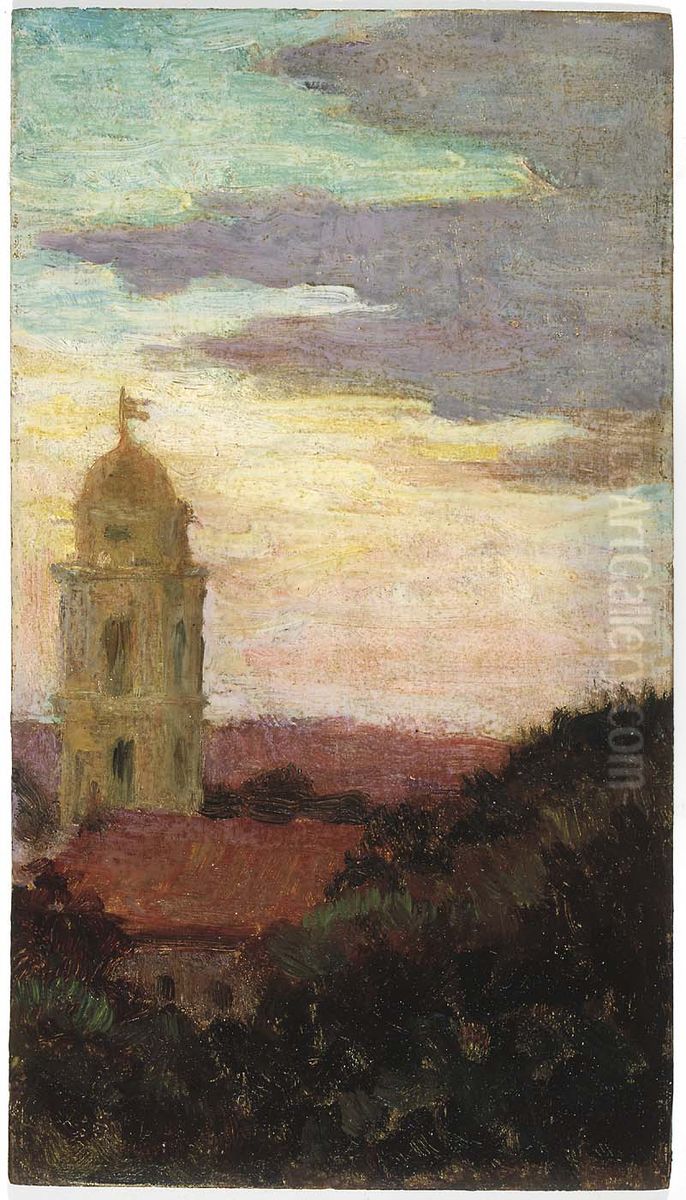 St. Isidor, Rome Oil Painting by James Carroll Beckwith