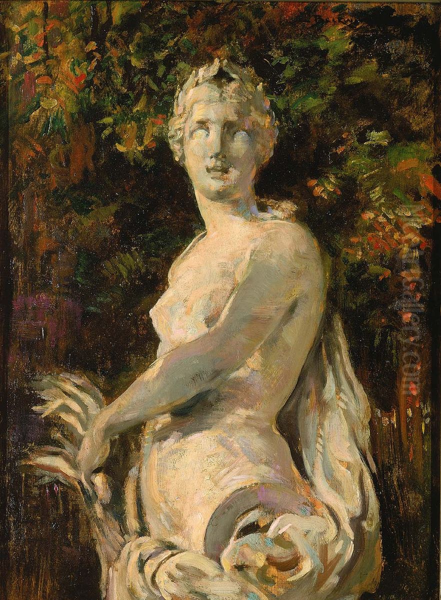 Syrinx, Par Maziere, 1689; Bassin d'Apollon Oil Painting by James Carroll Beckwith