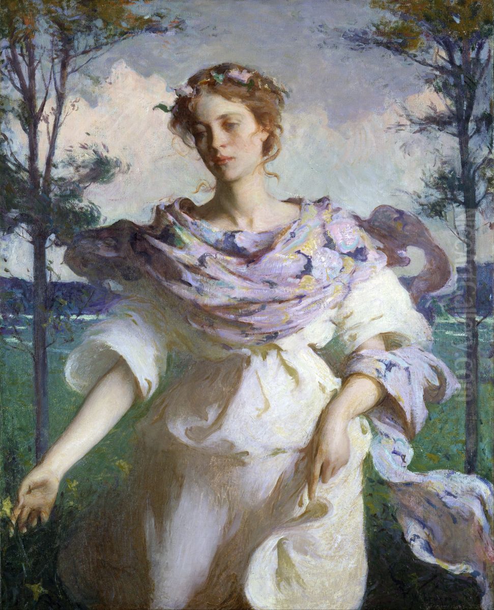 Summer Oil Painting by Frank Weston Benson