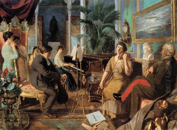 Palace Beethoven Oil Painting by Abdulmecid II