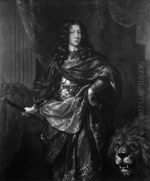 Portrait of Carl XI Oil Painting by David Klocker Ehrenstrahl