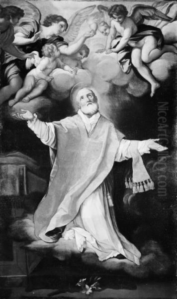 Saint Filippo Neri Oil Painting by Magnus Berg