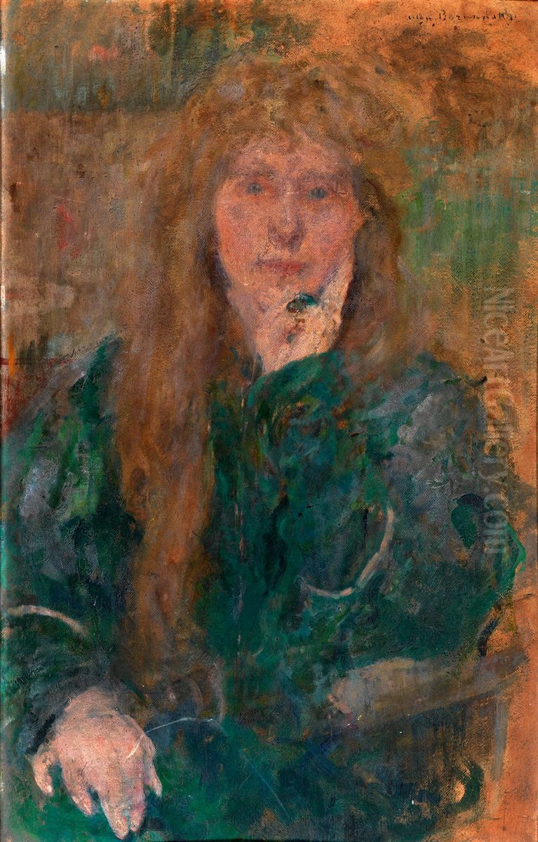 Natalie Barney Oil Painting by Olga Boznanska