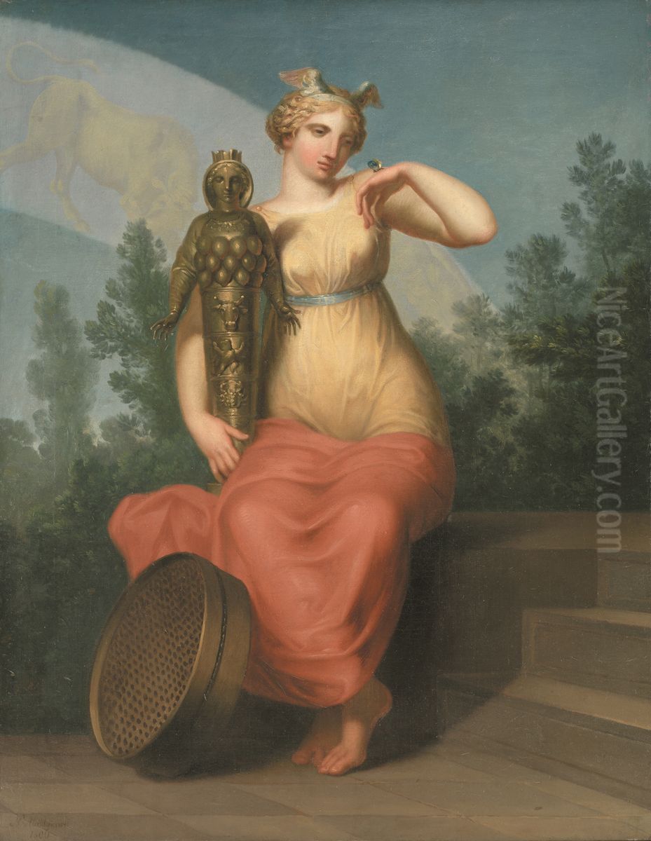 Filosofien Oil Painting by Nicolai Abildgaard