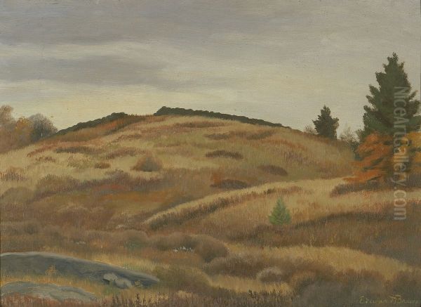 Autumn Fields Oil Painting by Edward Bruce