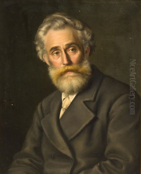 Portrait of Vilhelm Kyhn Oil Painting by Ludovica Thornam