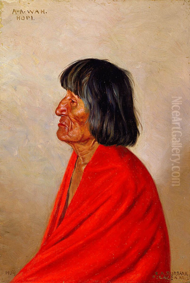 A-a-wah Oil Painting by Elbridge Ayer Burbank