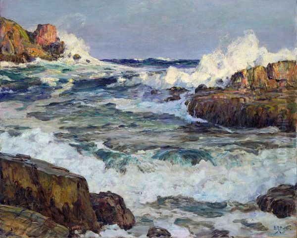 Clearing after September Gale--Maine Coast Oil Painting by Howard Russell Butler