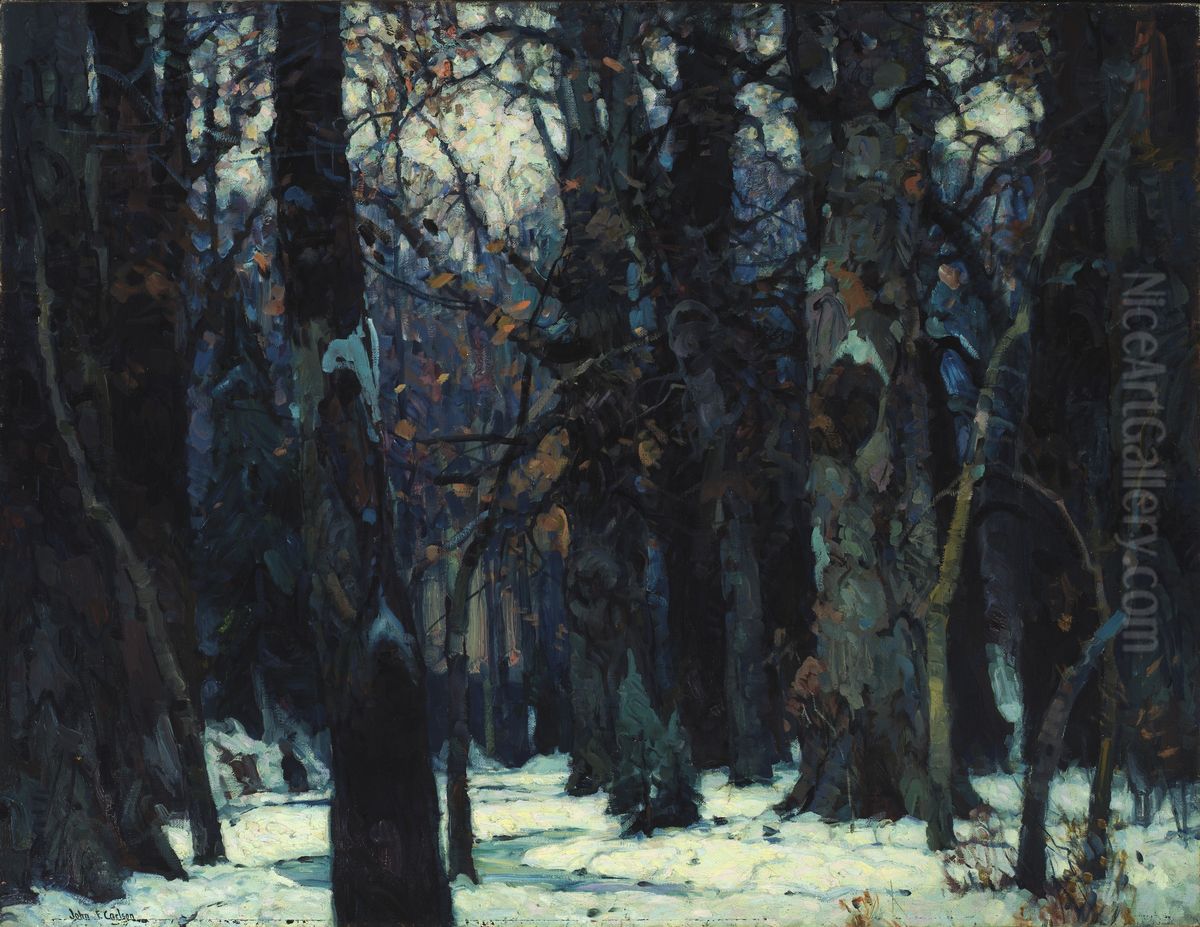 Brooding Silence Oil Painting by John F. Carlson