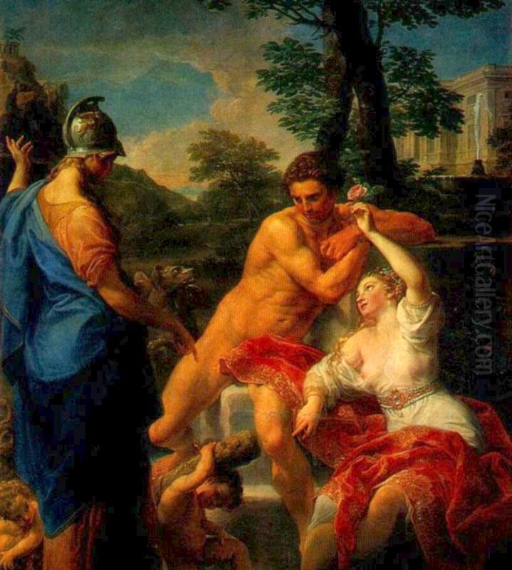Hercules at the Crossroads Between the Virtue and the Vice Oil Painting by Pompeo Batoni