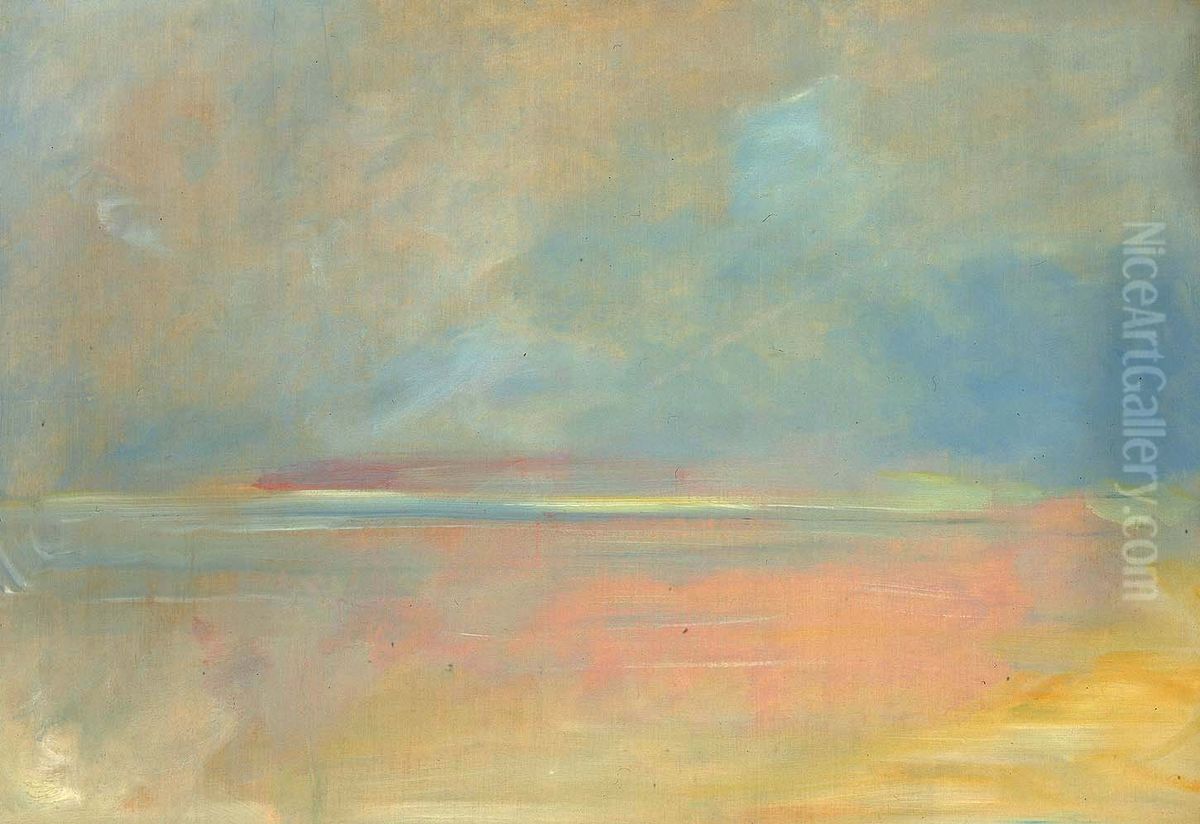 Landscape Background Oil Painting by George Catlin