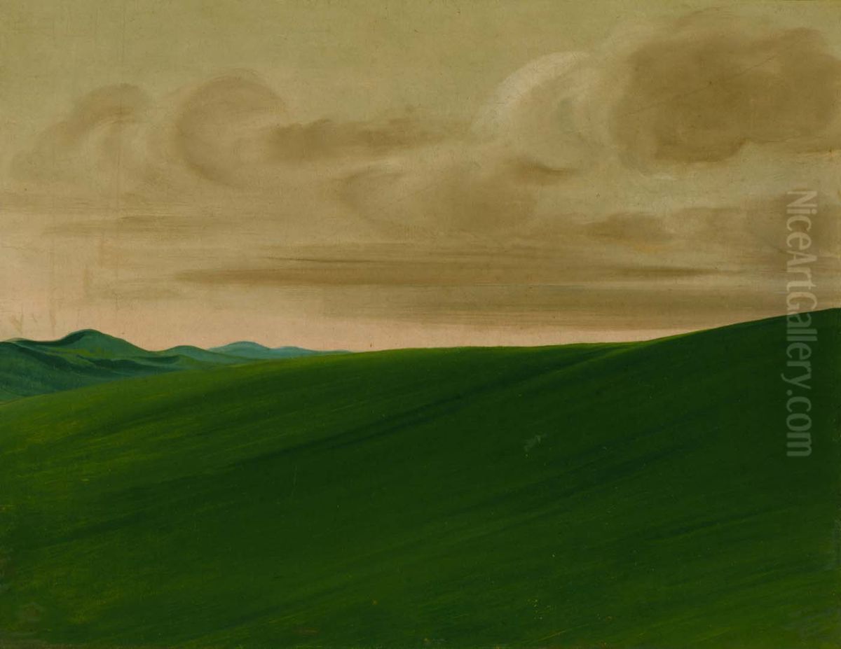 Nishnabottana Bluffs, Upper Missouri Oil Painting by George Catlin Nishnabottana Bluffs, Upper Missouri Oil Painting by George Catlin