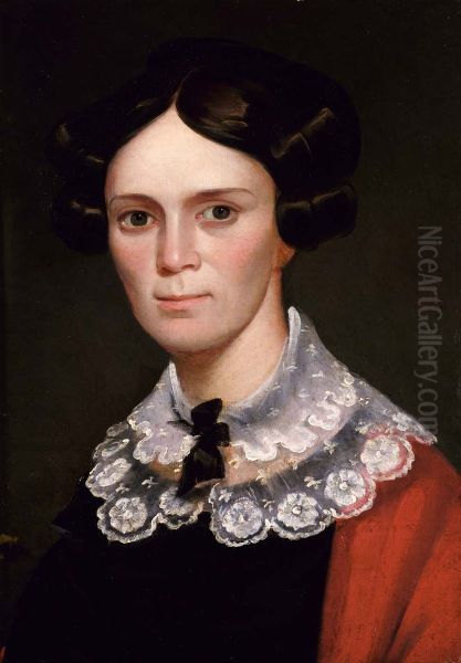 Portrait of a Woman Oil Painting by George Catlin