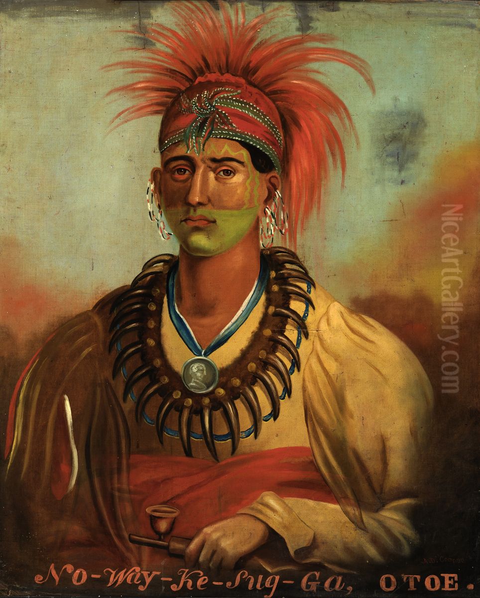 No-way-ke-sug-ga Oil Painting by Alexander Davis Cooper